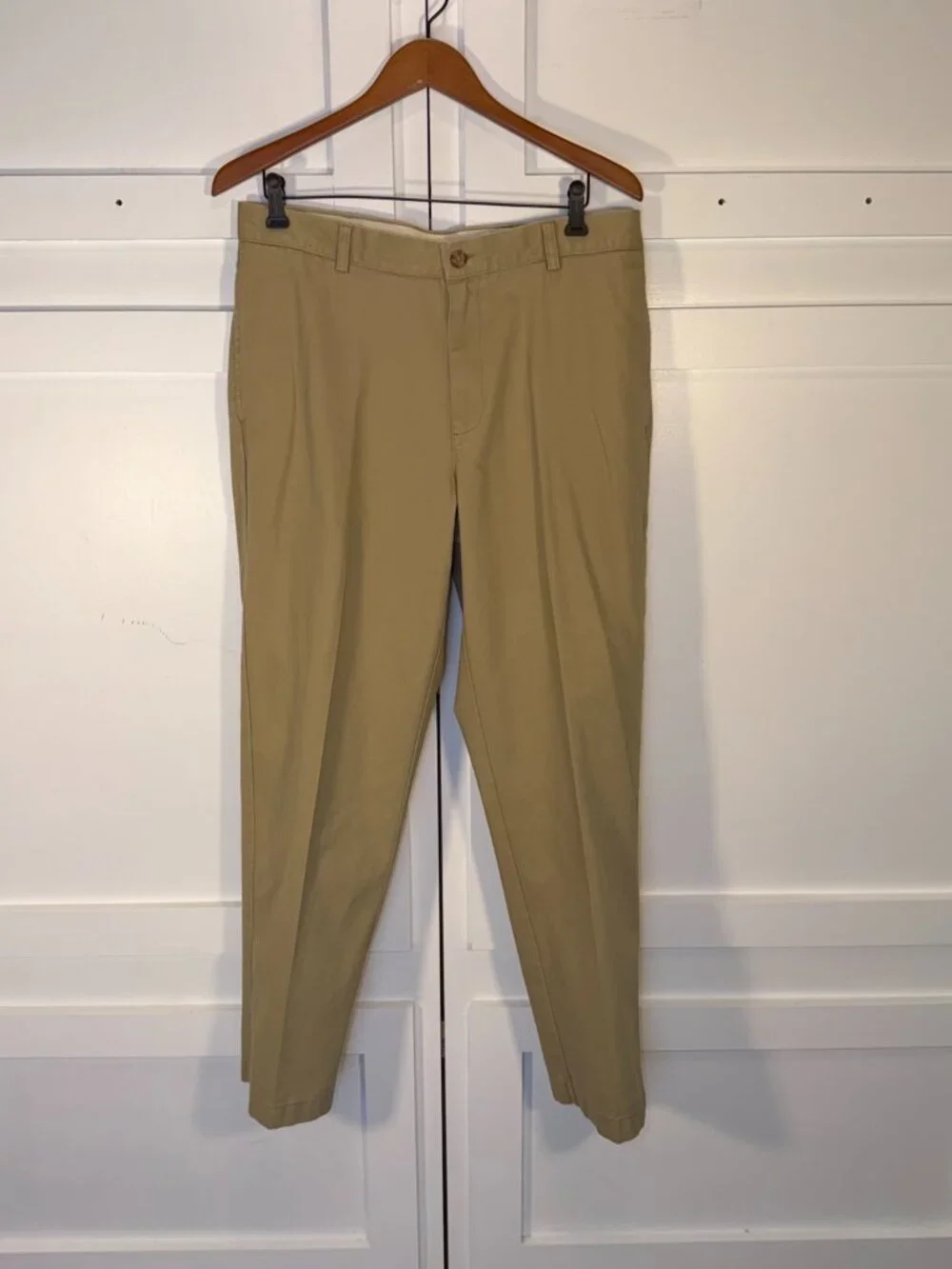 L.L. Bean Khaki Chino Pants 35
